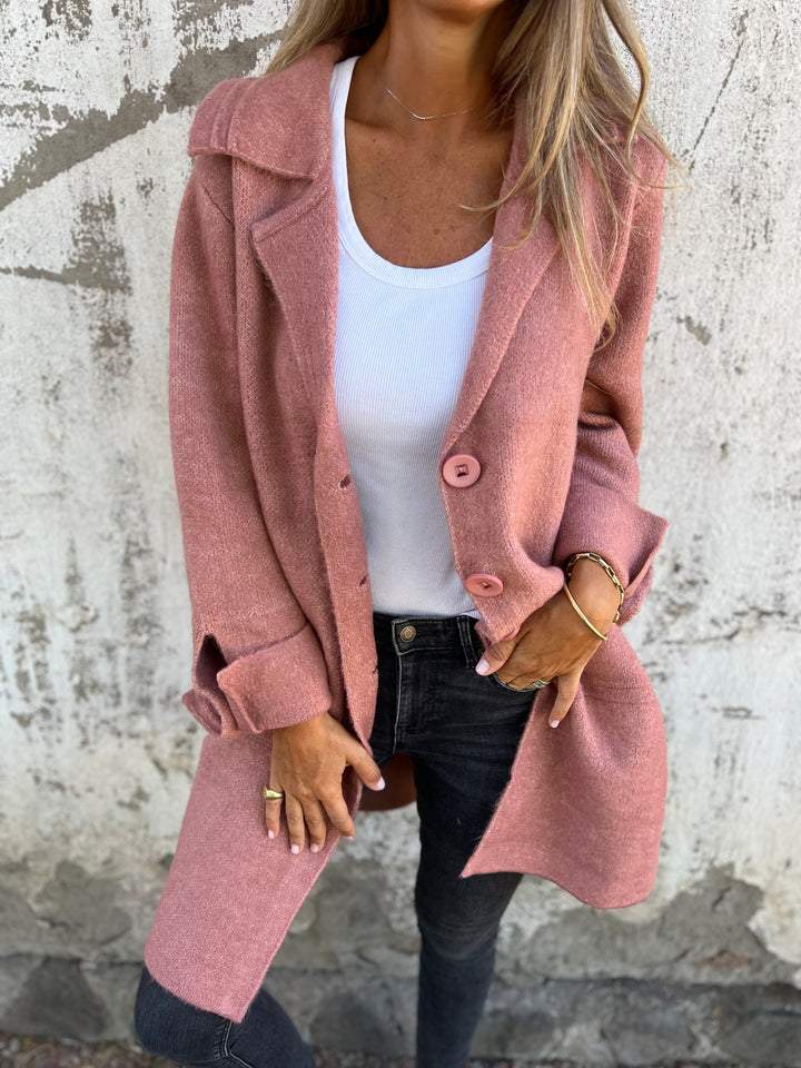 Carina - Lässiger, warmer, langer Mantel