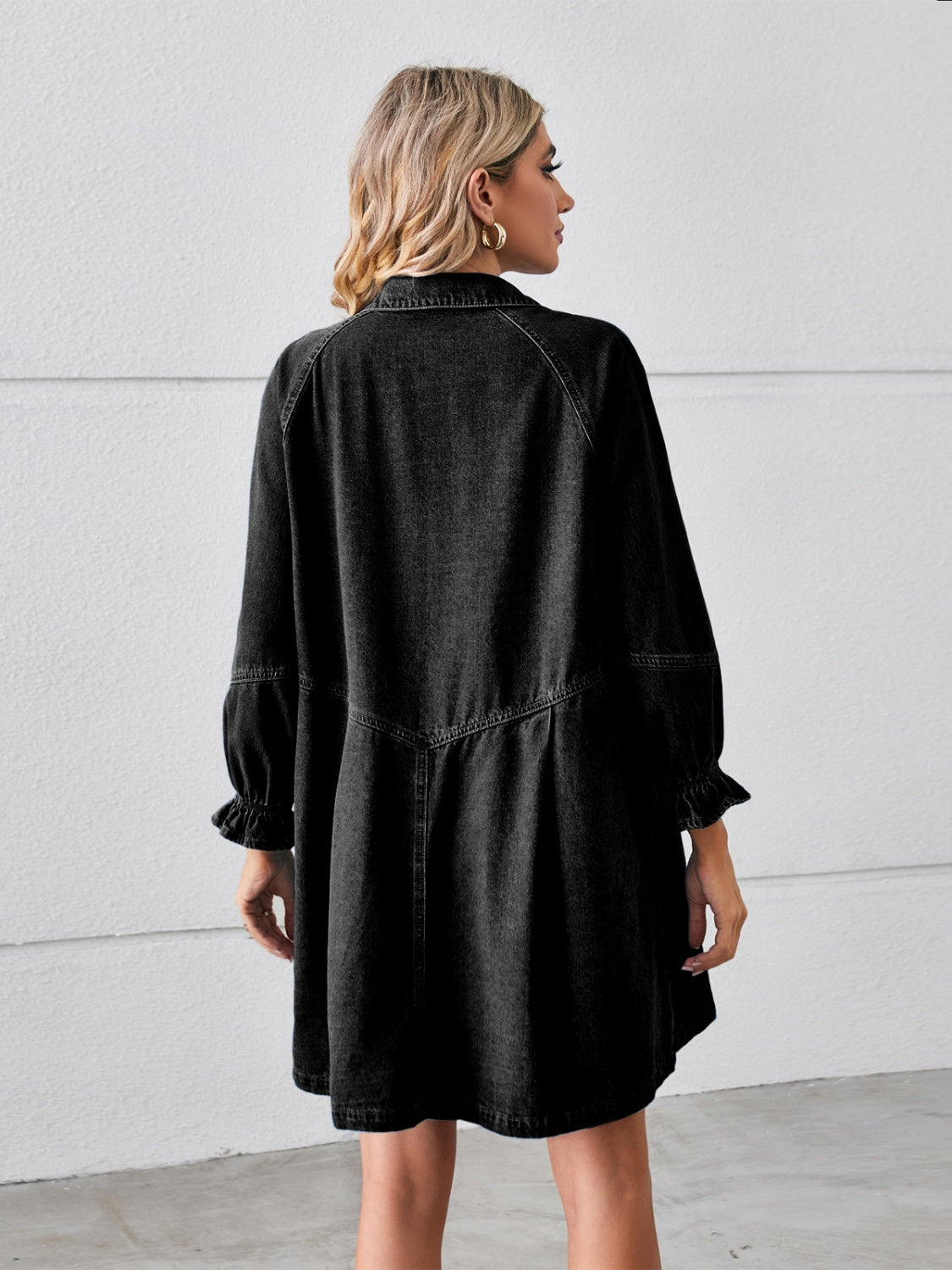 Leni - Jeanskleid mit Knopfleiste