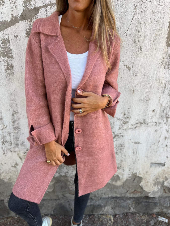 Carina - Lässiger, warmer, langer Mantel